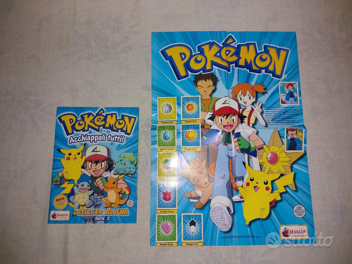 Album pokemon serie 2 Merlin completo con poster - Collezionismo In vendita  a Milano