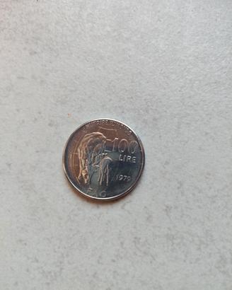 Moneta 100 Lire 1979 FAO "Nutrire il Mondo" 