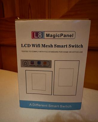 Interruttore Smart Dimmer LCD Wi-Fi  Mesh bianco