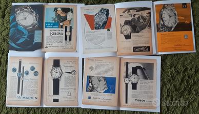 pubblicità orologi anni 50