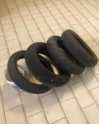 Gomme moto Dunlop, Metzeler, Michelin
