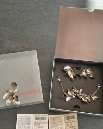 Parure Breil completa - serie Leaves, acciaio