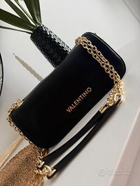 Borsa in pelle nera Valentino donna nuova