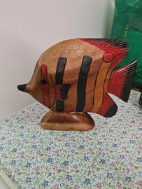 pesce in legno