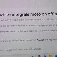 Casco BMW GS PURE WHITE