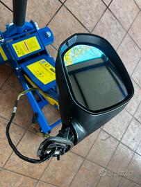 Specchio Retrovisore Sinistro Con Riscaldamento Per Citroen C4 2004-2009: Vetro Blu, Piastra Supporto, 2 Pin, Misura 17,3 Cm
