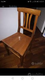 sedie legno massello 