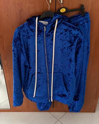 completo blu VELLUTO
