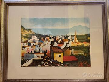 Quadro Guttuso case al Monte San Pellegrino