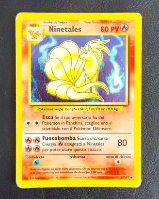 Carta Pokemon Ninetales Set Base Holo