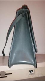 Borsa vintage PIERRE CARDIN in pelle grigia