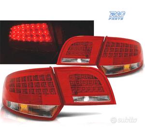 FANALI PER AUDI A3 8PA SPORTBACK 04-08 LED ROSSO C