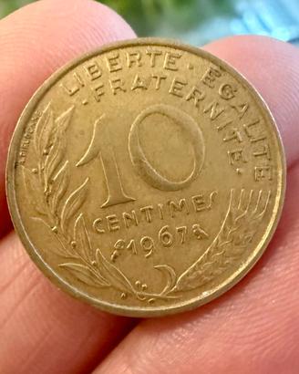 Moneta 10 Centimes 1967 - Marianne (Francia)