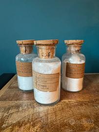 Bottiglie da farmacia / chimica set 3 pz vintage
