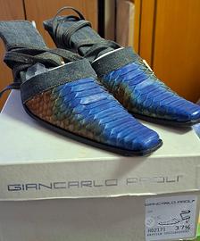 Sandali vintage giancarlo paoli pitone