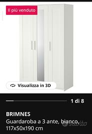 Armadio IKEA BRIMNES 3 ante