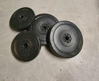 Set Dischi Palestra 30 kg (2 × 5 kg, 2 × 10 kg)