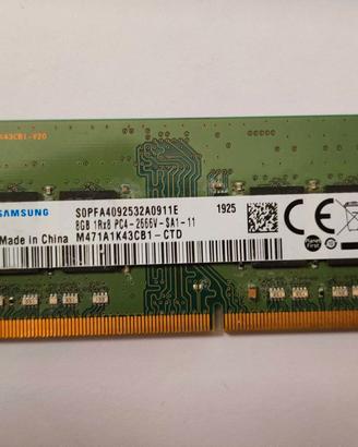ram notebook ddr4 8gb 2666 samsung