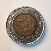 Moneta 100 fiorini ungheresi anno 1997 