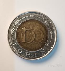 Moneta 100 fiorini ungheresi anno 1997 