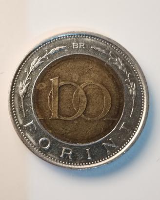 Moneta 100 fiorini ungheresi anno 1997 
