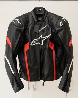 Giubbotto pelle moto alpinestars Faster  Taglia 50