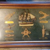 vecchio quadro con nodi militari 