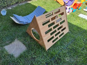 triangolo arrampicata bambini legno