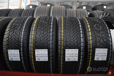4 Pneumatici 225/55 R17 Dunlop Winter Sport 4 D Ru