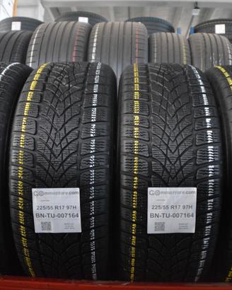 4 Pneumatici 225/55 R17 Dunlop Winter Sport 4 D Ru