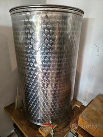 Botte acciaio inox 300 litri con galleggiante