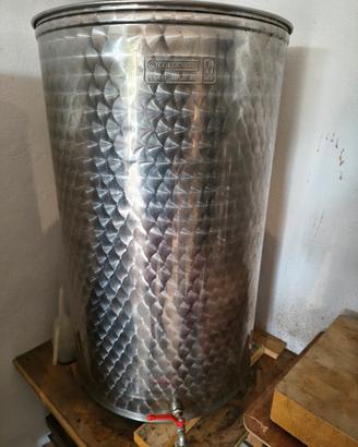 Botte acciaio inox 300 litri con galleggiante