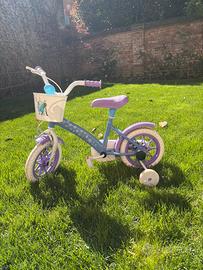 Bici bimba frozen con rotelle