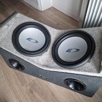 cassa con 2 subwoofer alpine