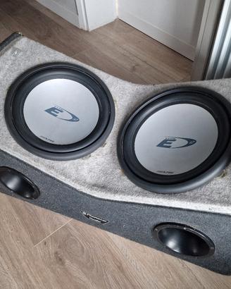 cassa con 2 subwoofer alpine