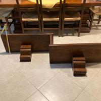Mensola doppia in legno massello per taverna