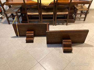 Mensola doppia in legno massello per taverna