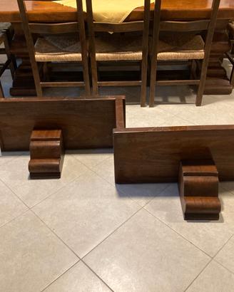 Mensola doppia in legno massello per taverna