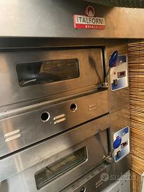 Forno a gas e metano per pizza