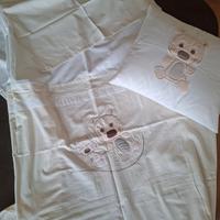 Piumino + copripiumino + cuscino per lettino