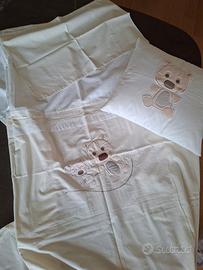 Piumino + copripiumino + cuscino per lettino