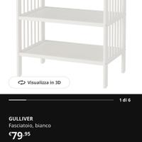 Fasciatoio ikea gulliver piu materassino vadra