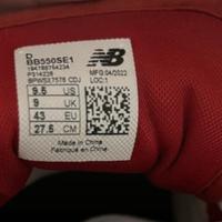 New balance 550 nere rosse e bianche