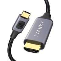 IVANKY Cavo USB C a HDMI【4K@60Hz Nylon Intrecciato