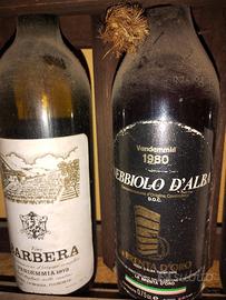 Vino rosso vendemmia 1973 e 1980