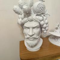 Lampada uomo testa di moro melograno