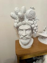 Lampada uomo testa di moro melograno