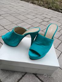 Sandali estivi verde acqua