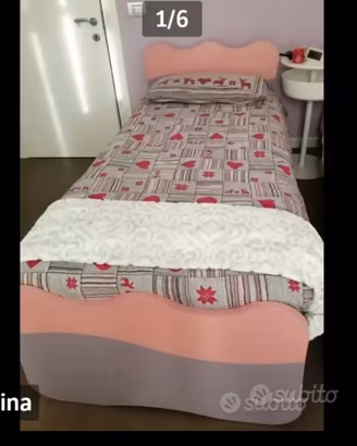 Letto singolo per bambina