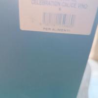 6 bicchieri calici vino fade nuovi con scatola 